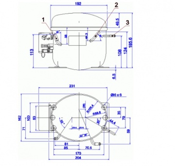 Compresor frigorific Cubigel GL90AA (R134a)